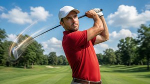 Swinging Golfer