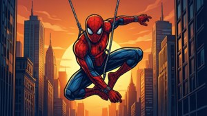 Swinging Hero at Dusk