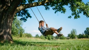 Swinging Under Tree