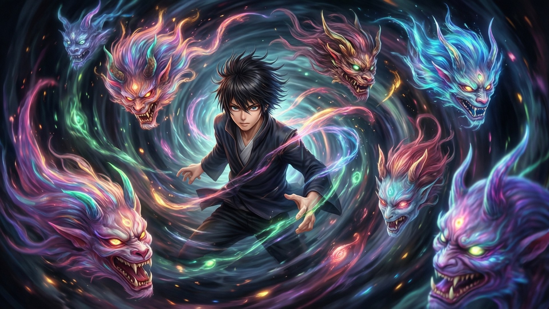 Swirl of Spirits by Wallpapers.art Studio