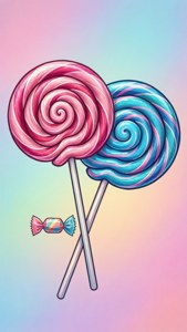 Swirled Lollipop Twins