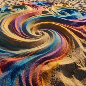 Swirling Abstract Sand