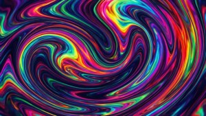 Swirling Color Flow