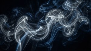 Swirling Silver Smoke