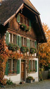 Swiss Chalet Autumn