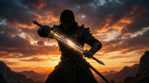 Sword Duel at Dusk