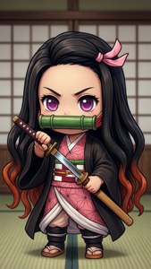 Sword Practice Nezuko