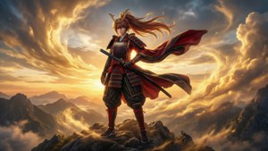 Swordswoman of the Setting Sun