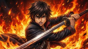 Syaoran's Fiery Sword