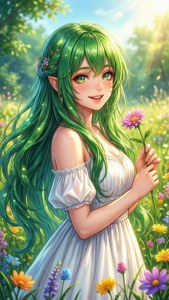 Sylphiette in the Meadow
