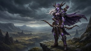 Sylvanas on the Cliff