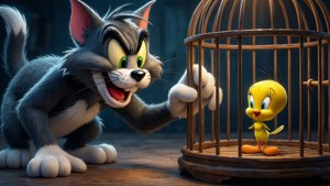 Sylvester Stalking Tweety
