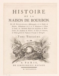 Symbolische voorstelling van het wapenschild van huis Bourbon