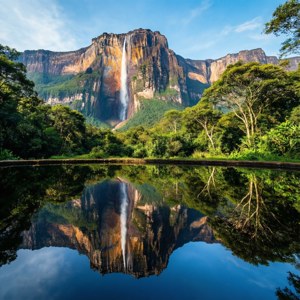 Symmetrical Angel Falls Reflection