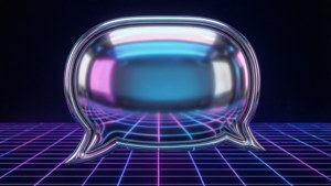 Synthwave Chrome Bubble