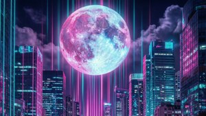 Synthwave City Night