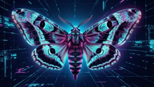 Synthwave Death Moth