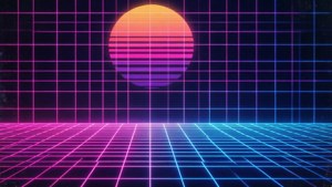 Synthwave Grid Retro