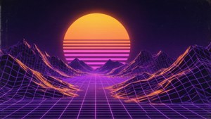 Synthwave Mountains