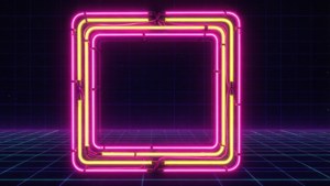 Synthwave Neon Frame