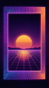 Synthwave Retro Frame