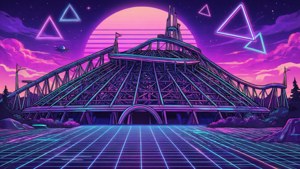 Synthwave Space Mountain