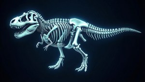 T-Rex Fossil Neon