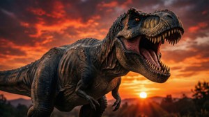 T-Rex Roar at Dusk