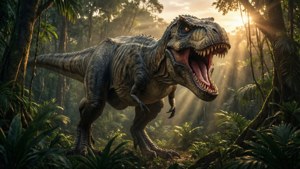 T-Rex Roar at Dusk