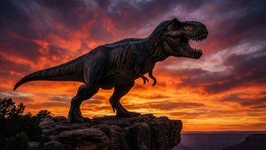 T-Rex Sunset Cliff