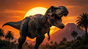 T-Rex Sunset Roar