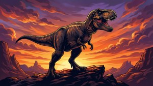 T-Rex Sunset Roar