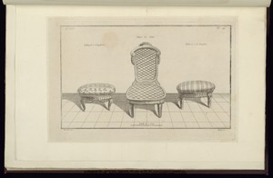 Tabouret à l'Angloise [...] Chaise de Canne [...] Tabouret à la Dauphine