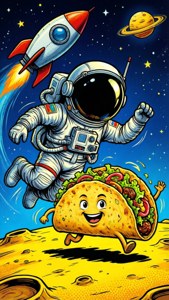 Taco Chase in Space