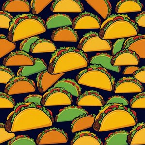 Taco Pattern Seamless