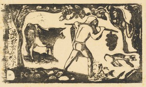 Tahitian Carrying Bananas (Le porteur de fei)