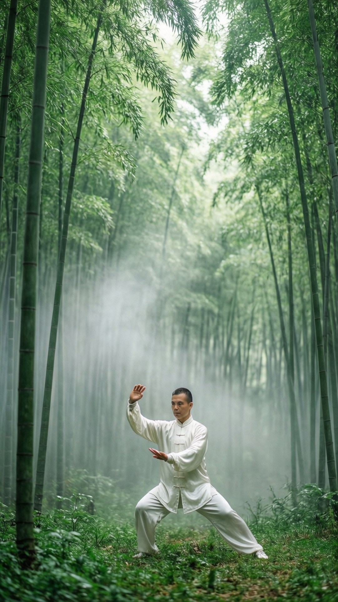 Tai Chi in Bamboo by Wallpapers.art Studio