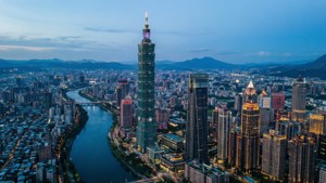 Taipei Aerial Blue Hour