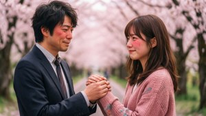 Takeo and Rinko Cherry Blossoms