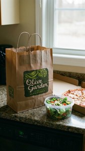 Takeout Bag on Counter