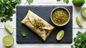 Tamale with Salsa Verde
