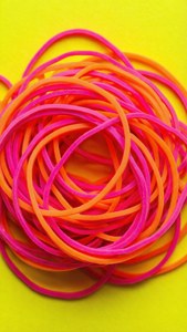 Tangled Neon Rubber Bands