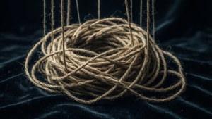 Tangled Strings Close-Up