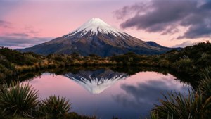 Taranaki Mirror Reflection