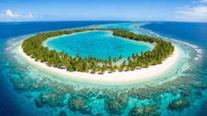 Tarawa Atoll Aerial View