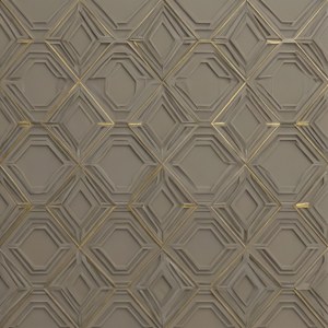 Taupe Hexagon Pattern