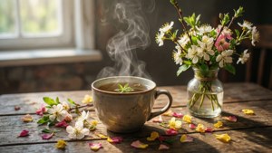 Tea and Spring Blooms
