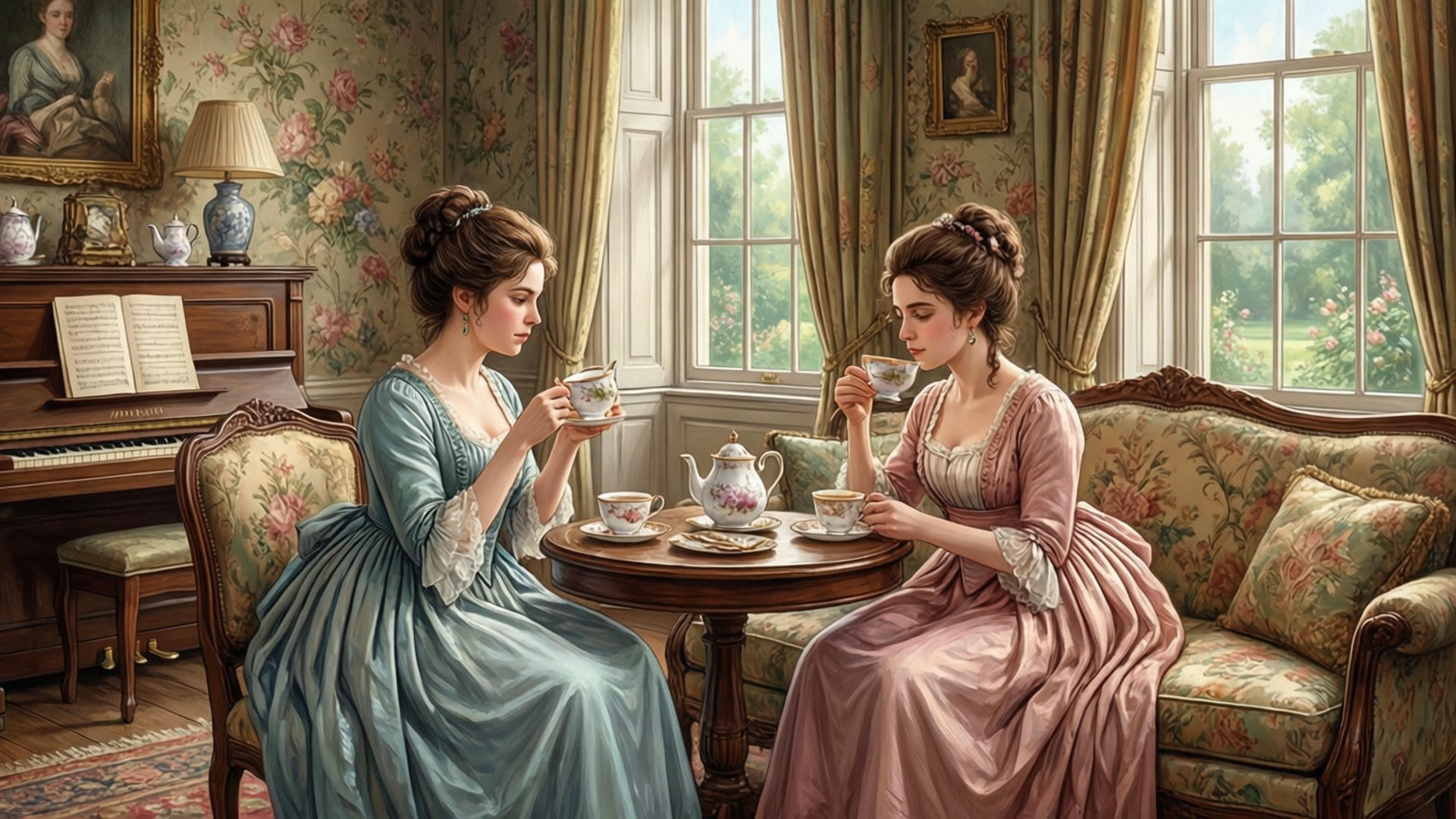 Tea and Tunes by Wallpapers.art Studio