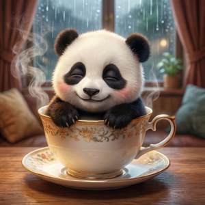 Tea Time Panda