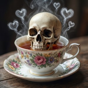 Tea Time Skull